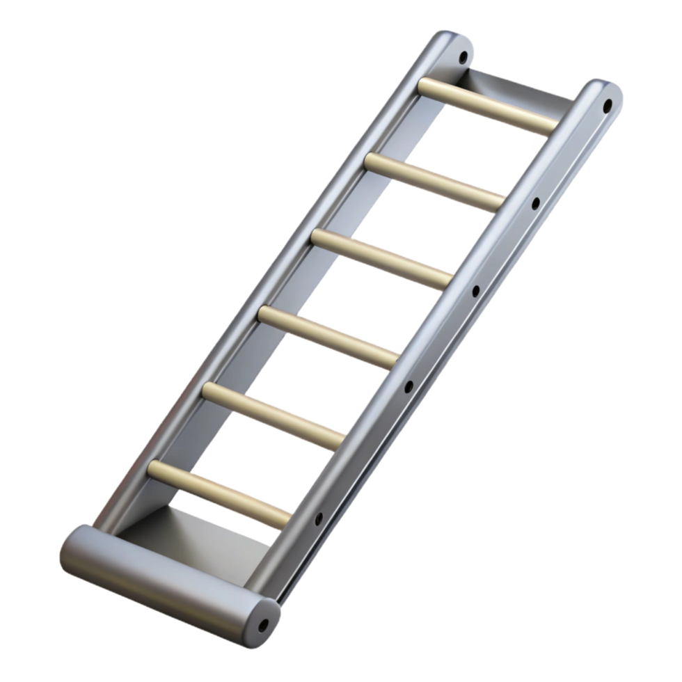 beautiful modern Ladder, aluminum, extension ladder, professional png