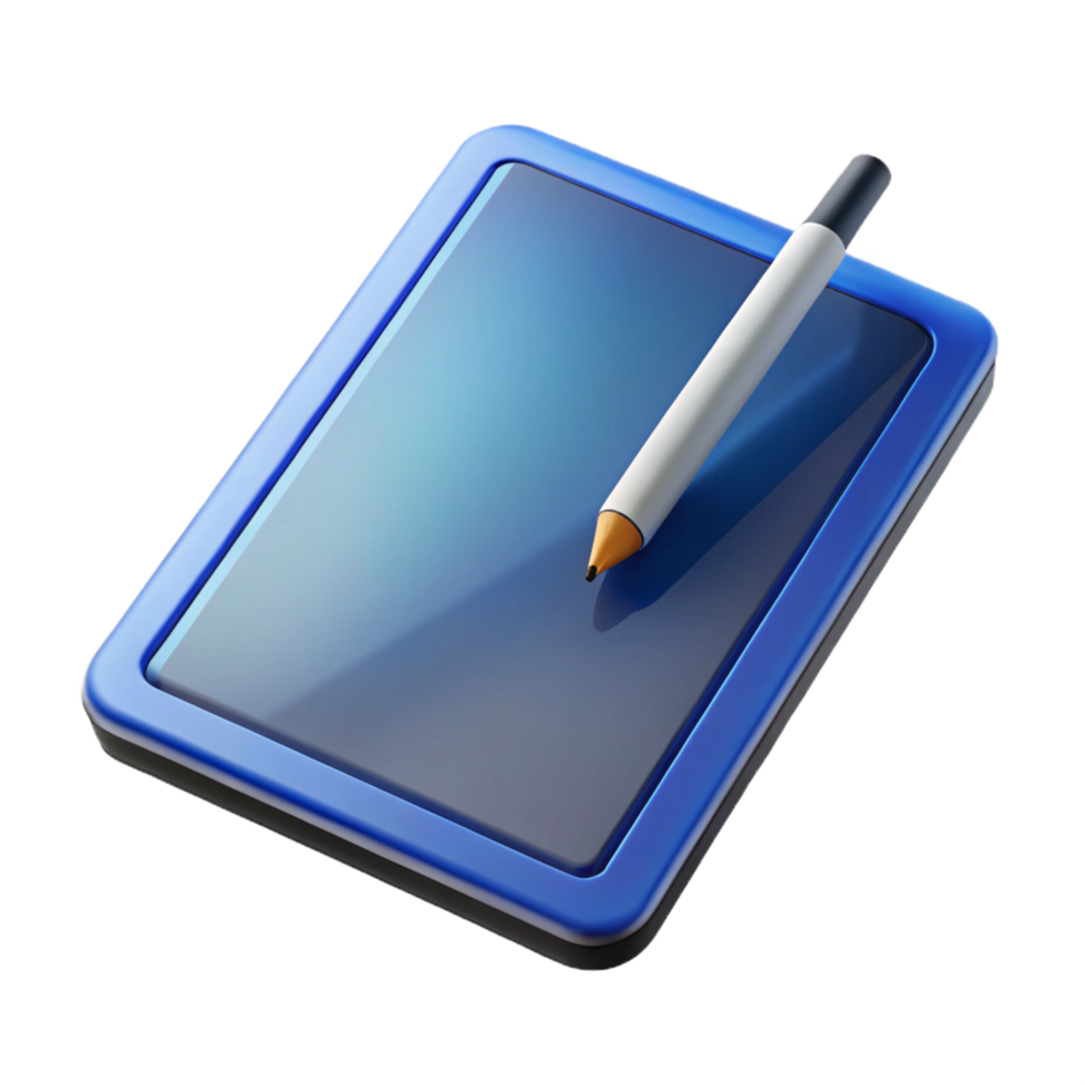 wonderful classic Modern tablet computer with stylus pen original png