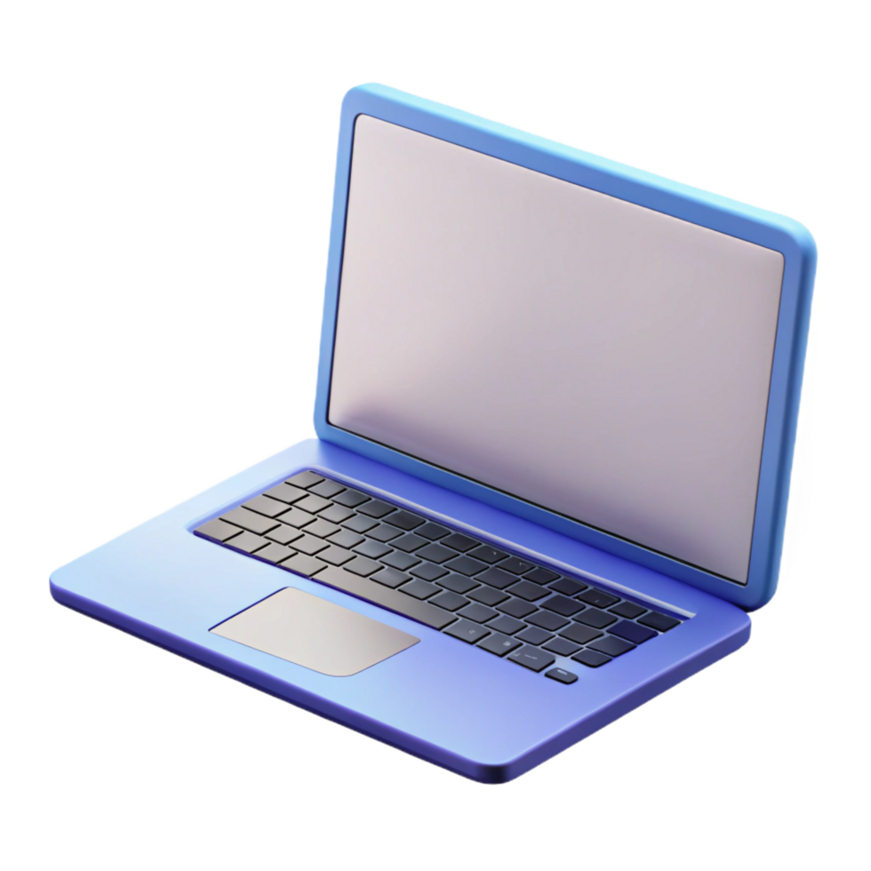 wonderful creative Laptop computer with blank screen original png