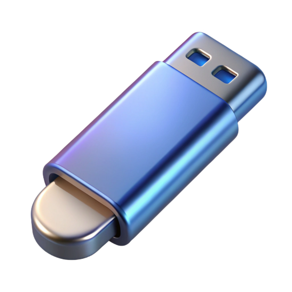 impressive traditional USB flash drive with metallic casing genuine png