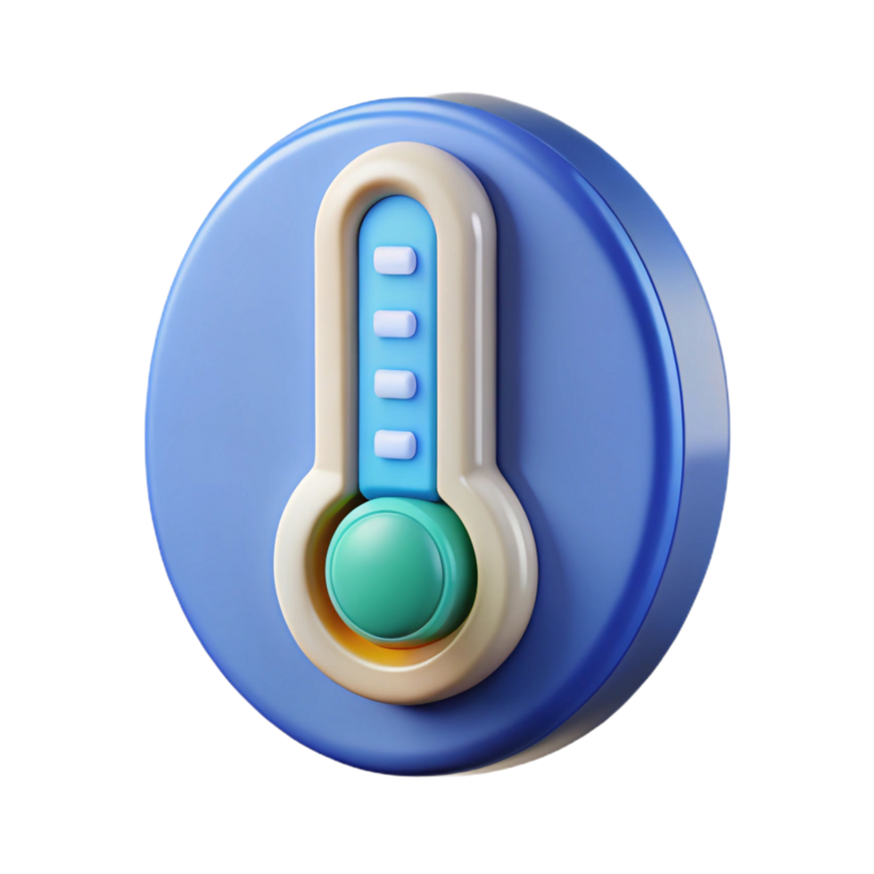 wonderful creative Smart thermostat displaying temperature high resolution png