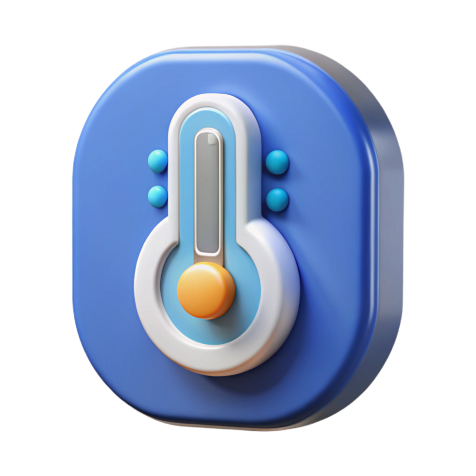 stunning traditional Smart thermostat displaying temperature premium png