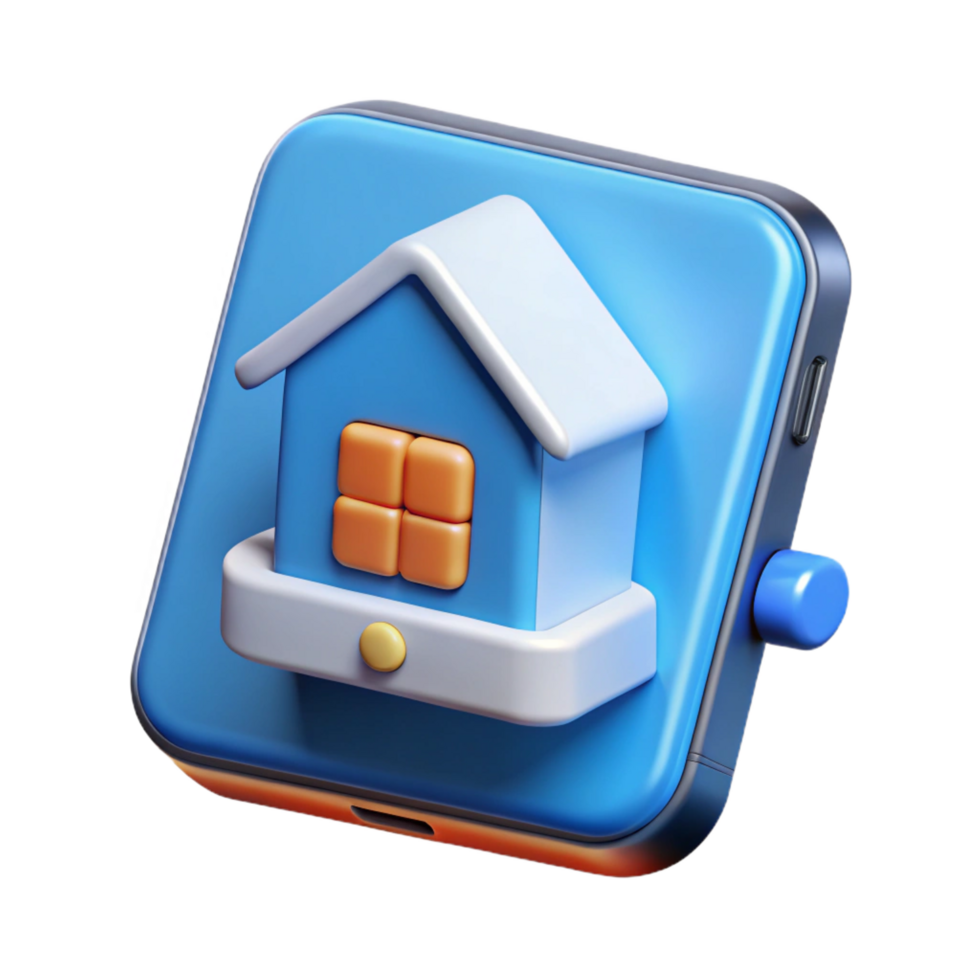 stunning artistic Smart home hub with touchscreen display premium png
