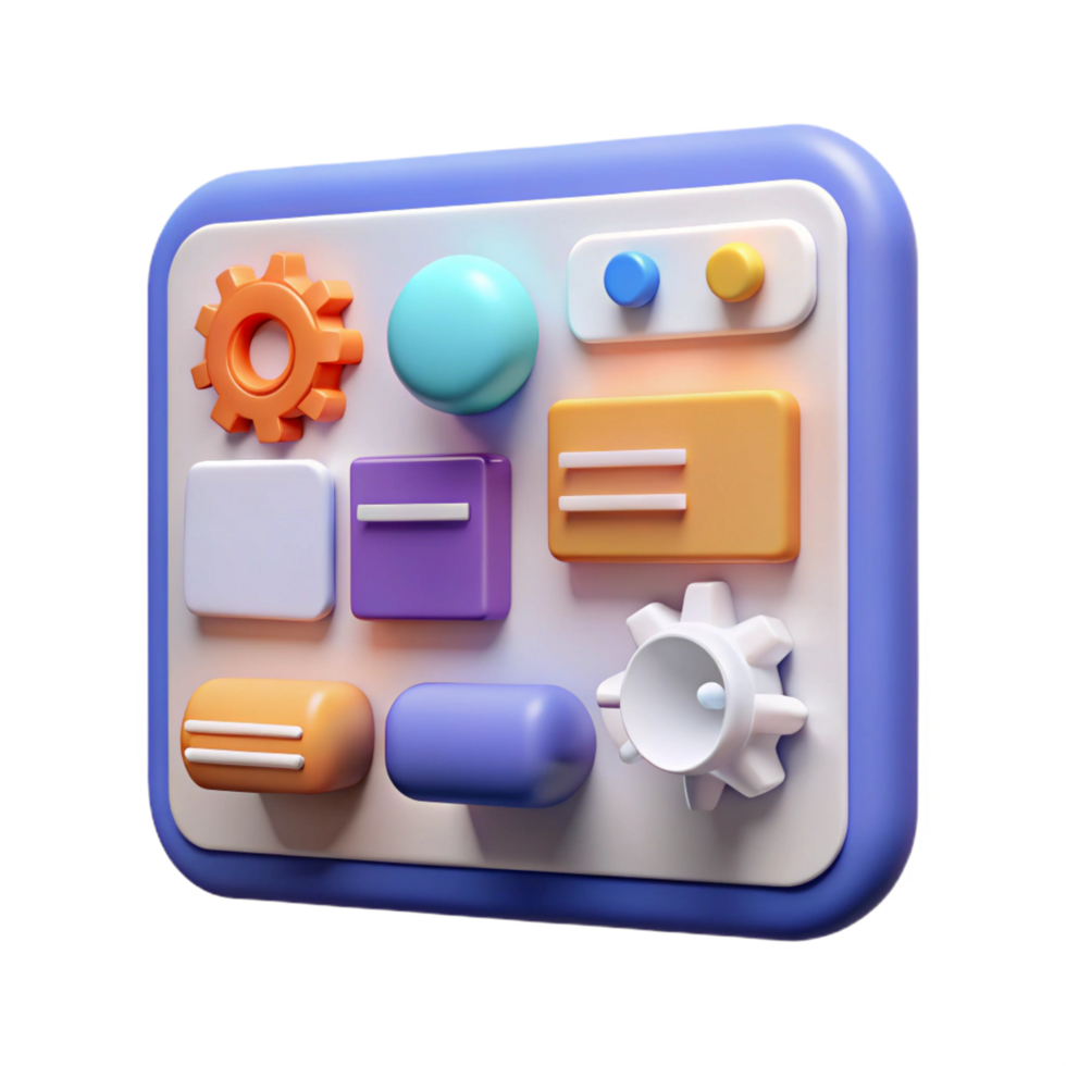 elegant rustic Project management software interface original png