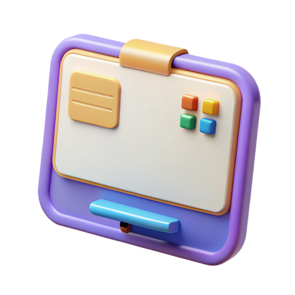elegant abstract Educational technology interactive whiteboard authentic png