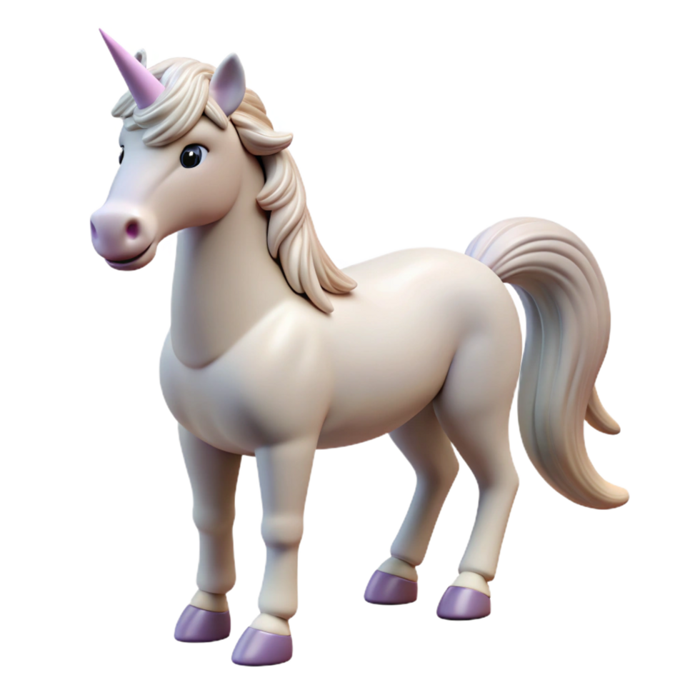 serene abstract Unicorn, single-horned horse, pure, premium png