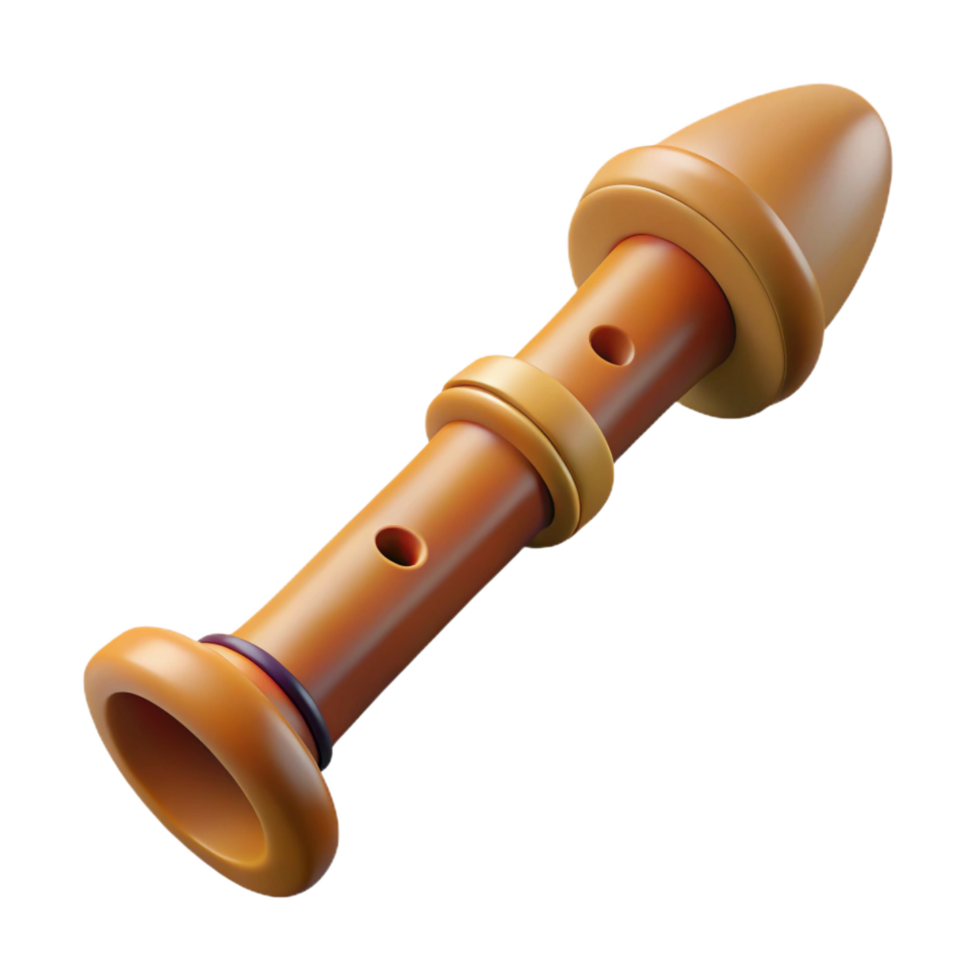 elegant artistic Satyr's flute, wooden, musical, detailed png