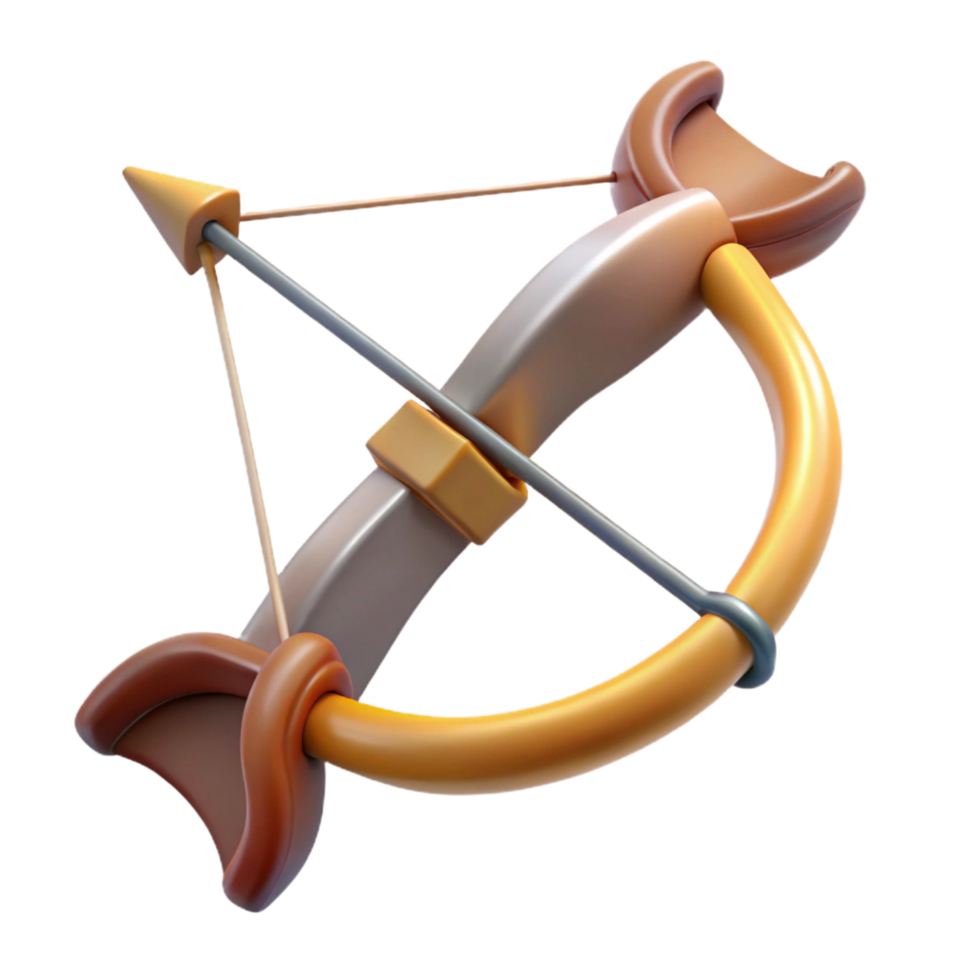 impressive traditional Centaur's bow and arrow, hunting, precise, genuine png