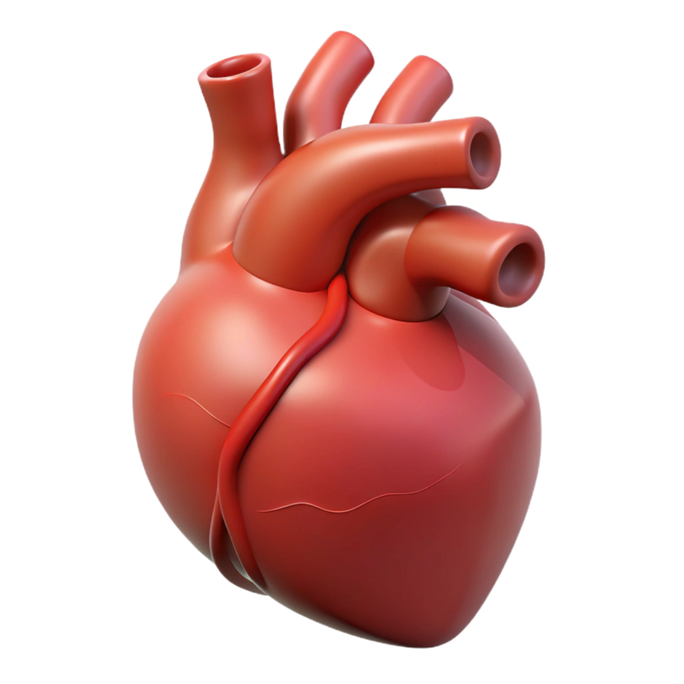 dramatic artistic A human heart, anatomically correct, high quality png