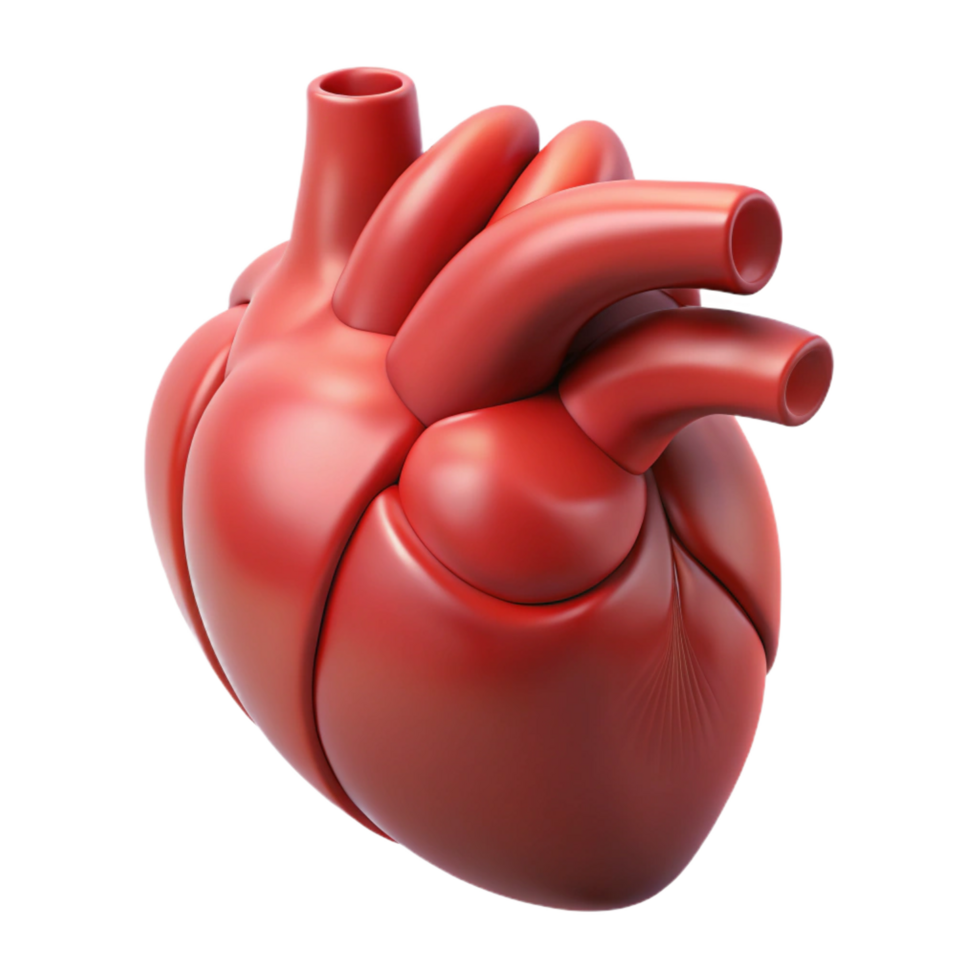 dramatic vintage A human heart, anatomically correct, detailed png