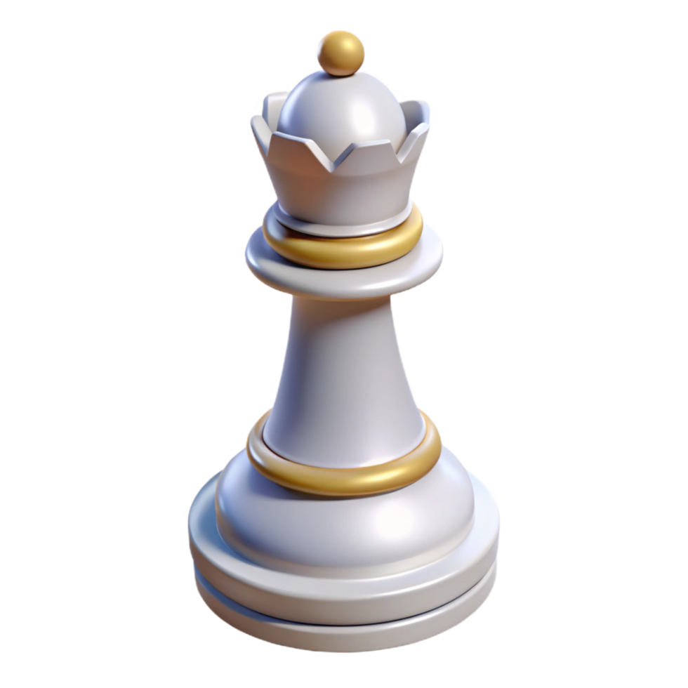 dramatic artistic A chess piece, the white king, high resolution png