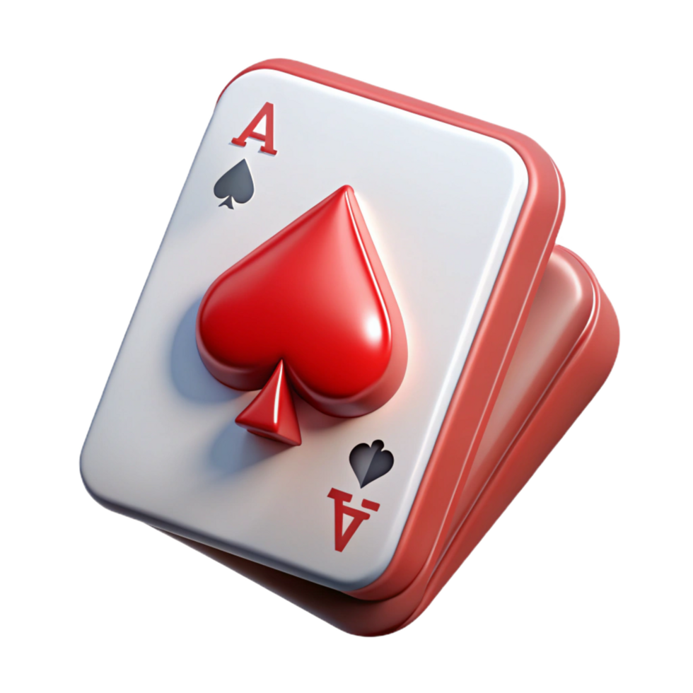 wonderful contemporary A single playing card, the ace of spades, high resolution png