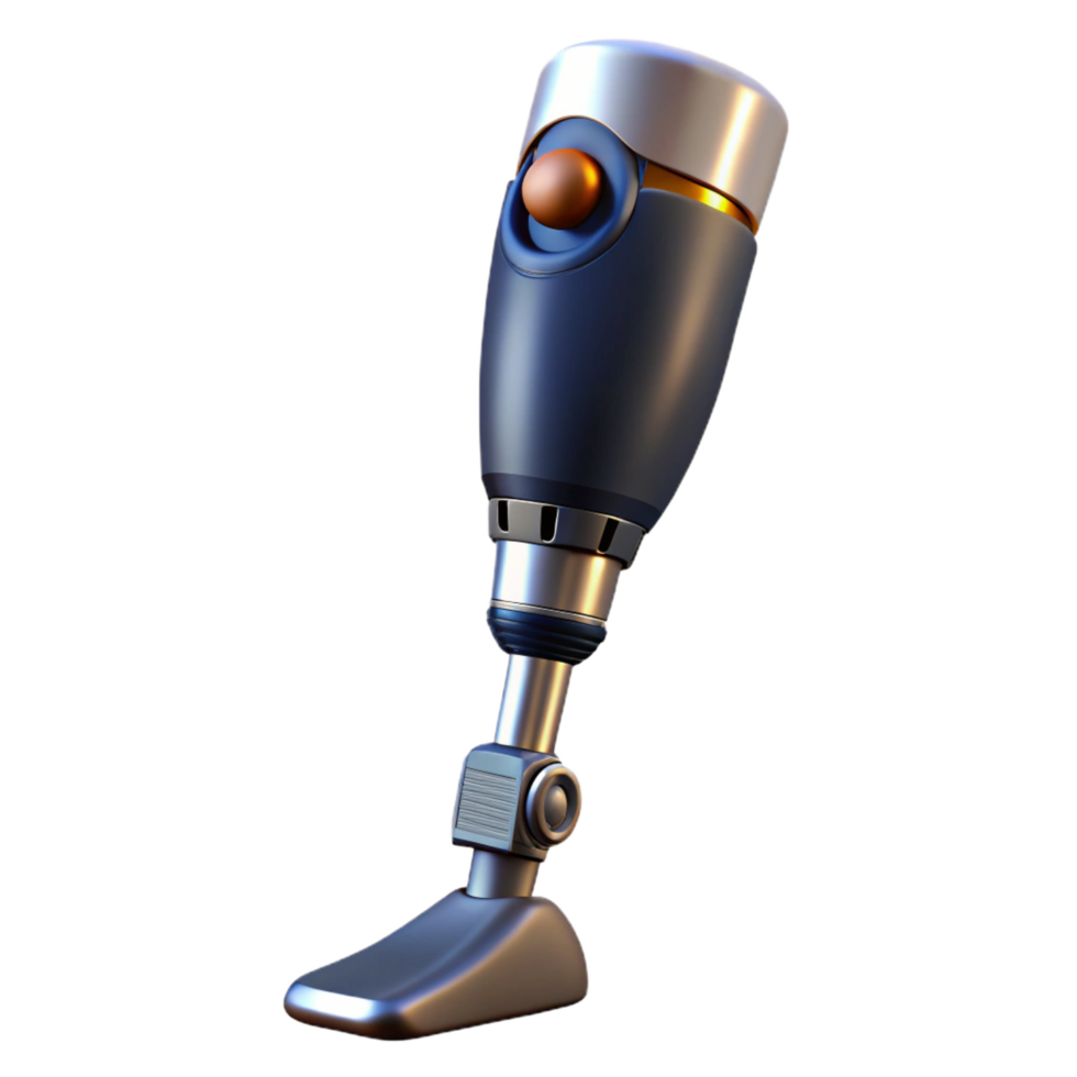 vibrant rustic Advanced prosthetic leg with hydraulics premium png