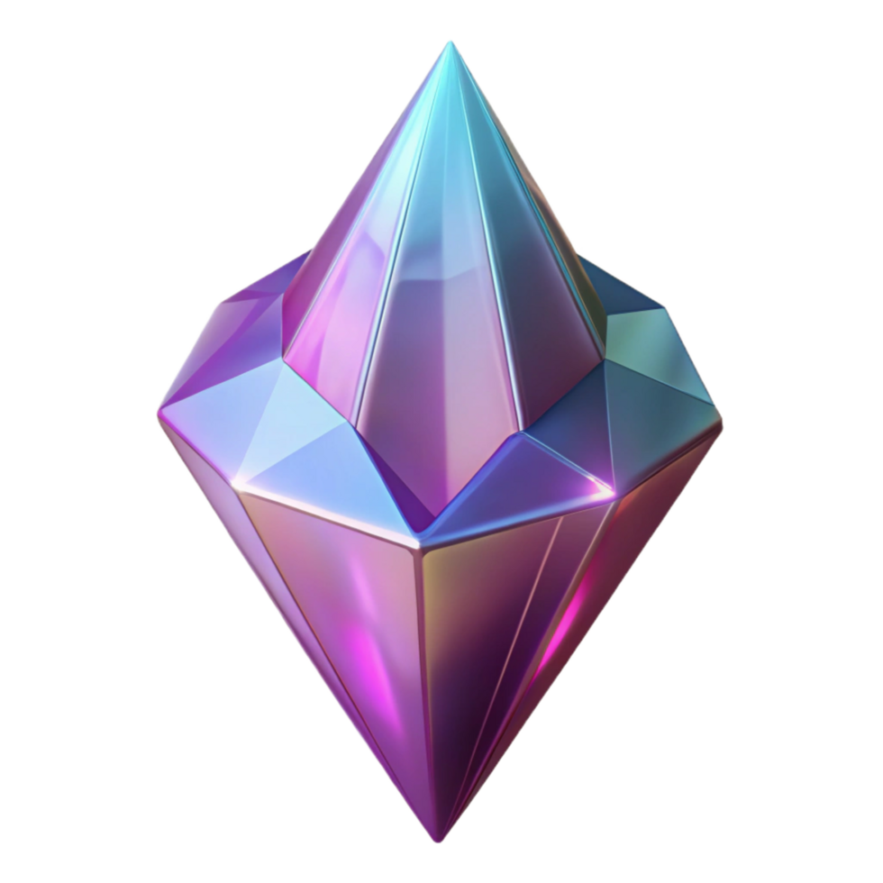 elegant artistic Alien crystal shard with sharp edges high quality png