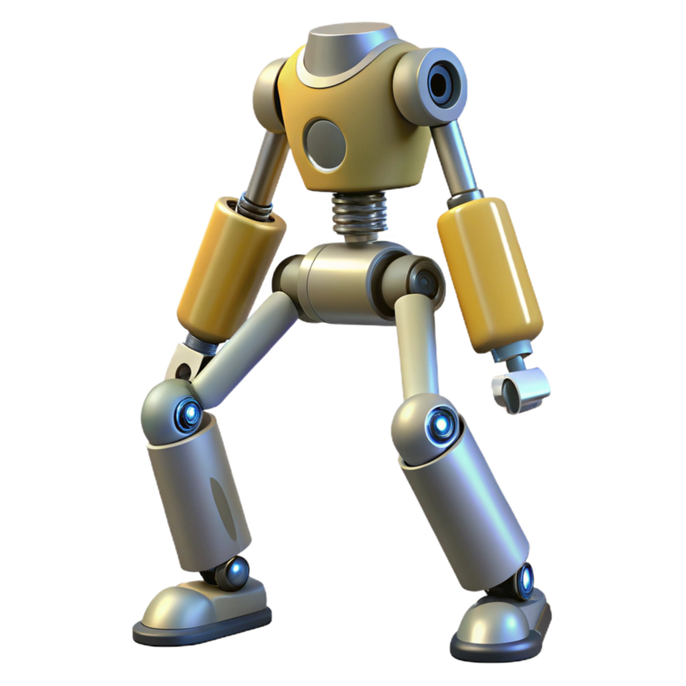 magnificent traditional Robot leg with articulated joints detailed png