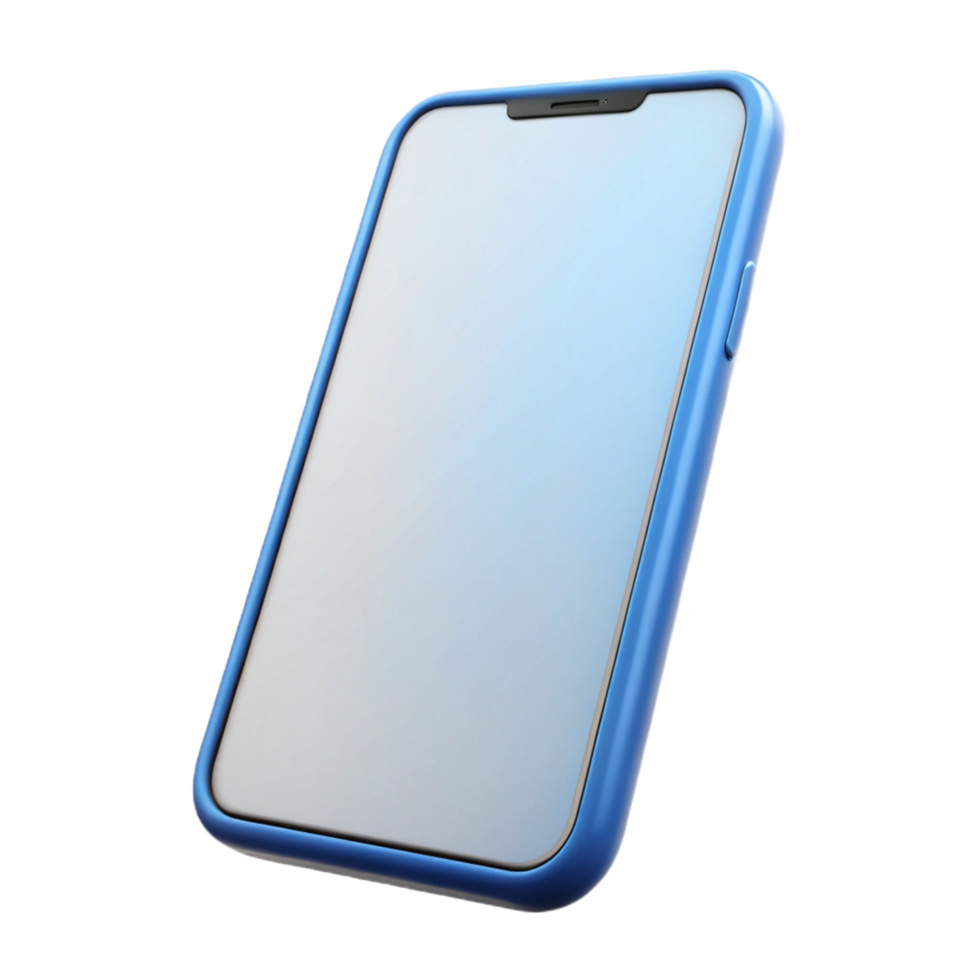 impressive modern A smartphone, blank screen detailed png