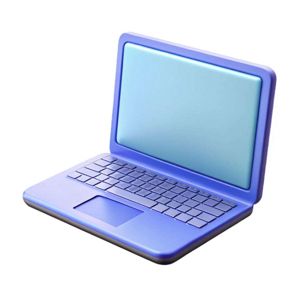 stunning creative A laptop computer, open high resolution png