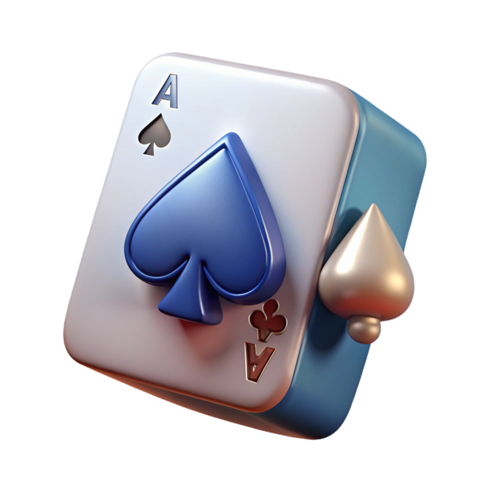 wonderful creative A single playing card, the ace of spades original png