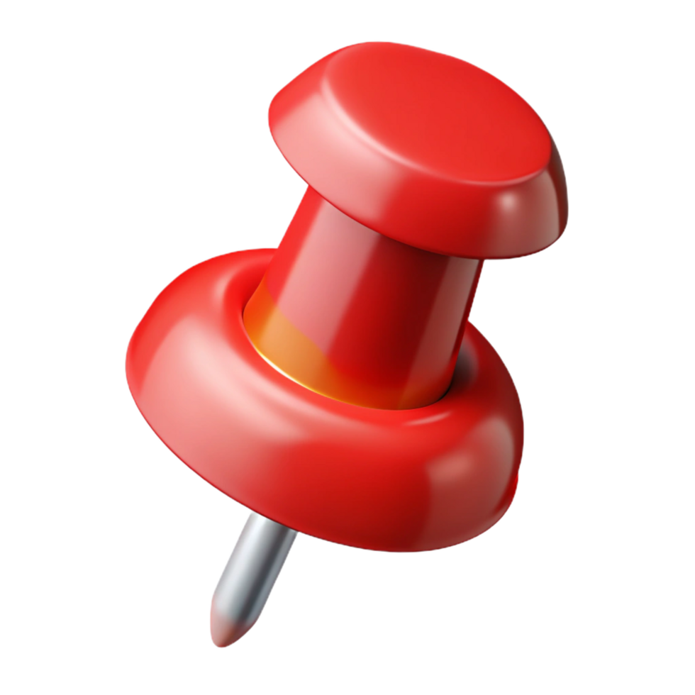 magnificent abstract A pushpin, red head detailed png