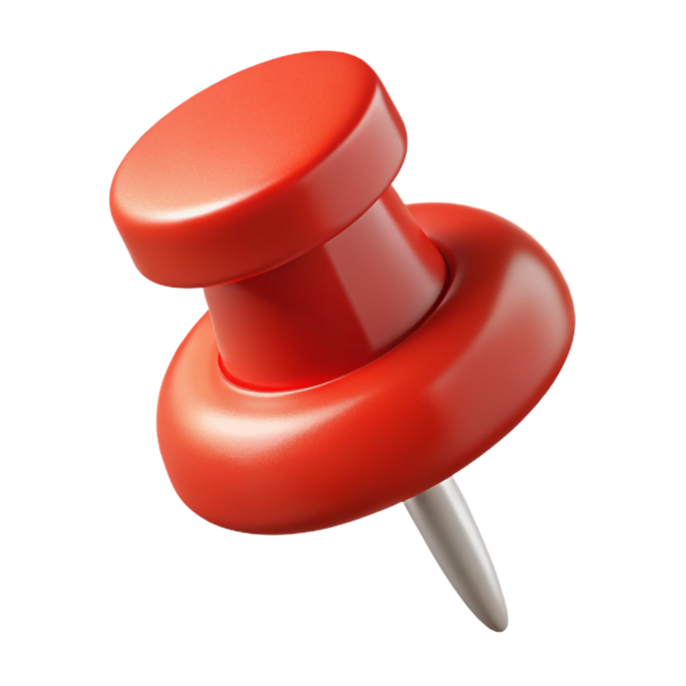 vibrant rustic A pushpin, red head exclusive png