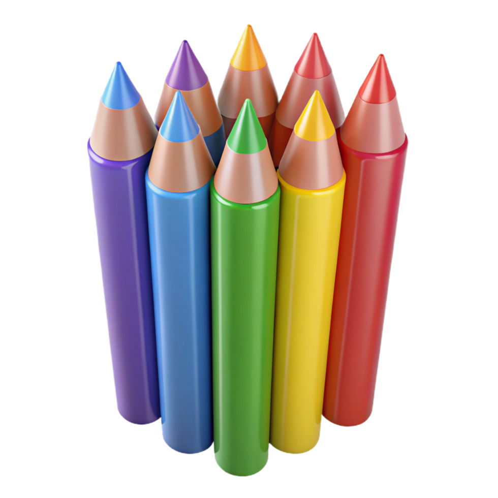 extraordinary abstract A set of colored pencils original png