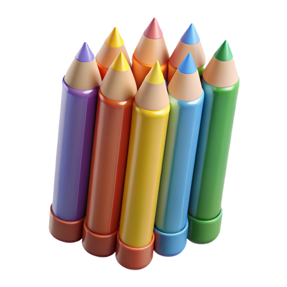 magnificent artistic A set of colored pencils authentic png