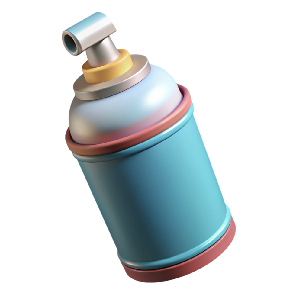 serene traditional A spray can with a nozzle original png