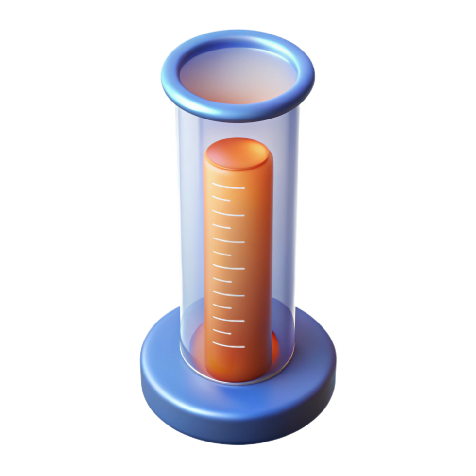 wonderful artistic A graduated cylinder with markings professional png