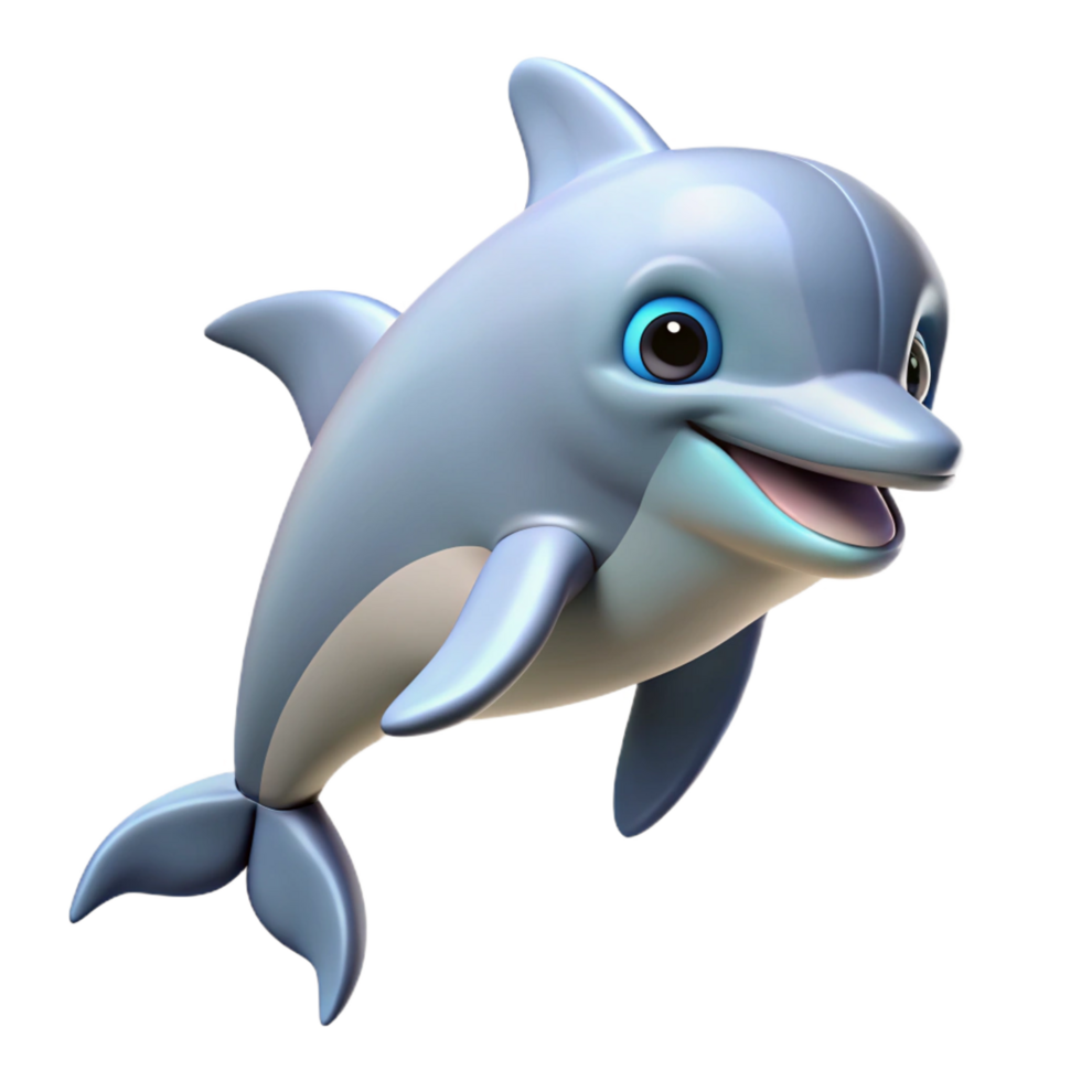 serene contemporary A playful bottlenose Dolphin, exclusive png