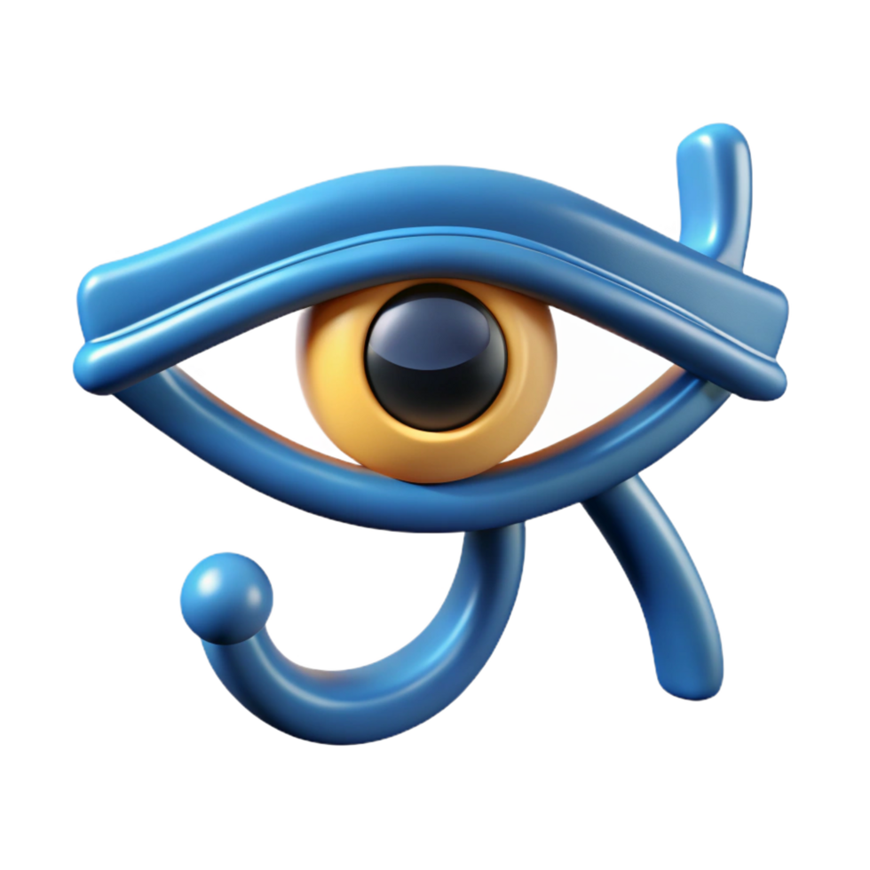 elegant rustic Eye of Horus, Egyptian protective symbol, stylized, high resolution png