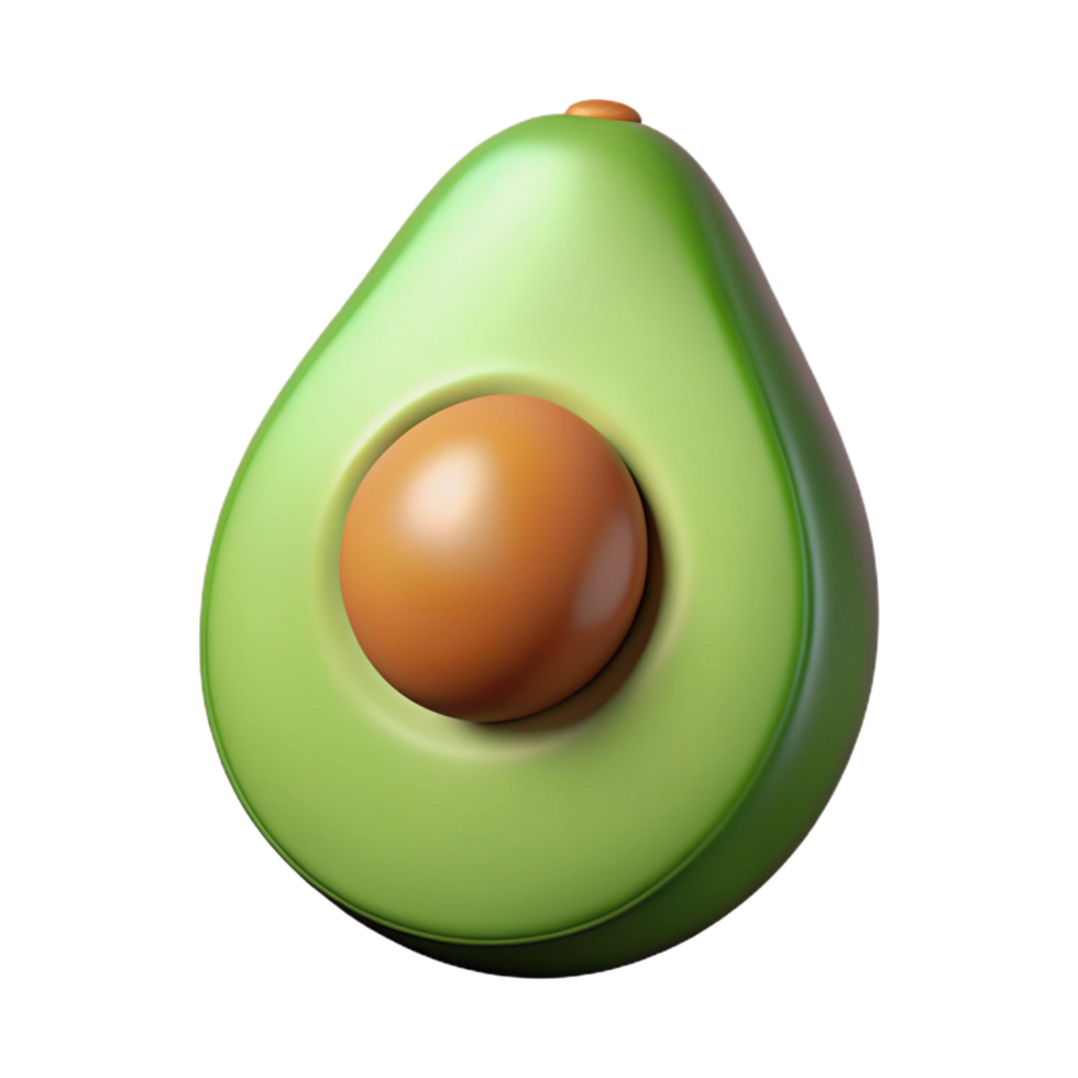 elegant vintage One ripe avocado high resolution png