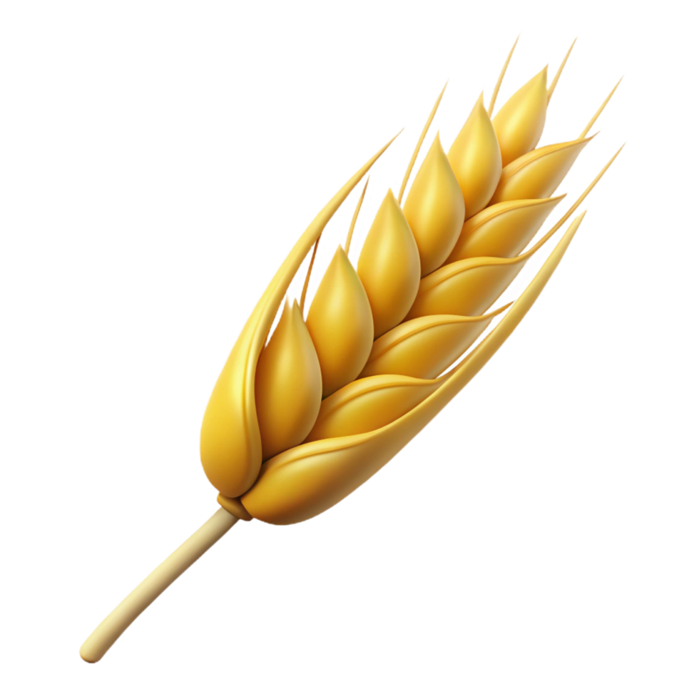 vibrant artistic Close-up of a wheat stalk original png