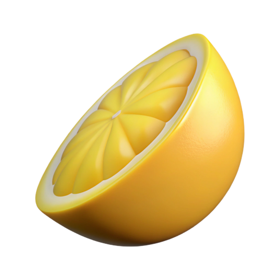 beautiful rustic One lemon wedge exclusive png