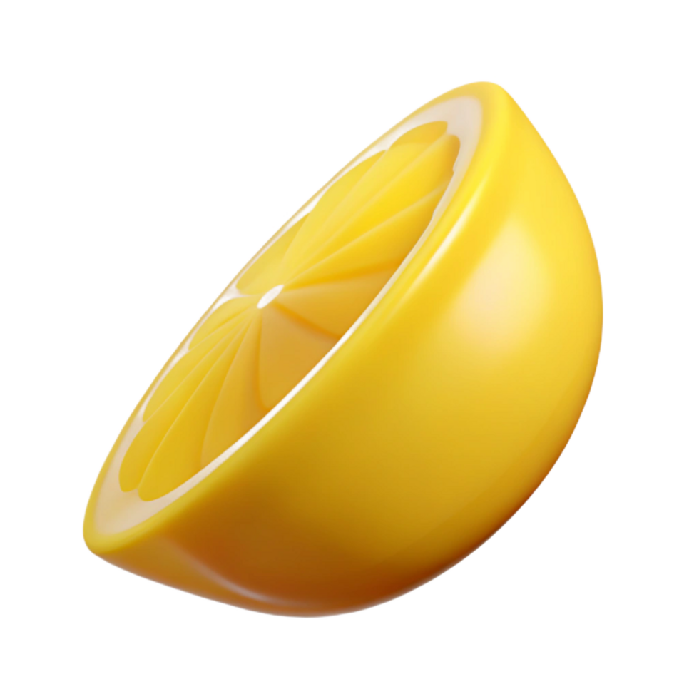 vibrant rustic One lemon wedge genuine png