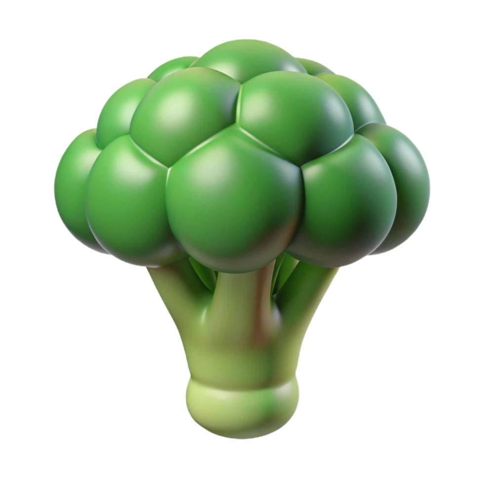 elegant classic One broccoli floret 4K png