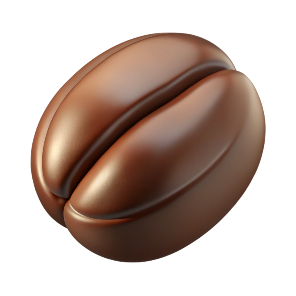 magnificent creative A coffee bean, highly detailed and textured, authentic png