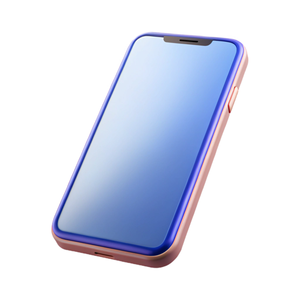 extraordinary artistic A mobile phone with a blank screen, professional png