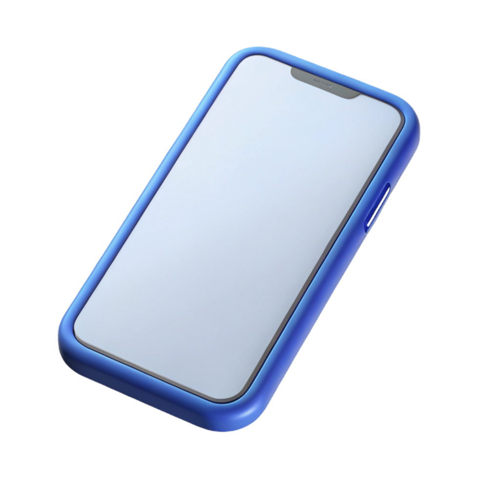 beautiful classic A mobile phone with a blank screen, 4K png