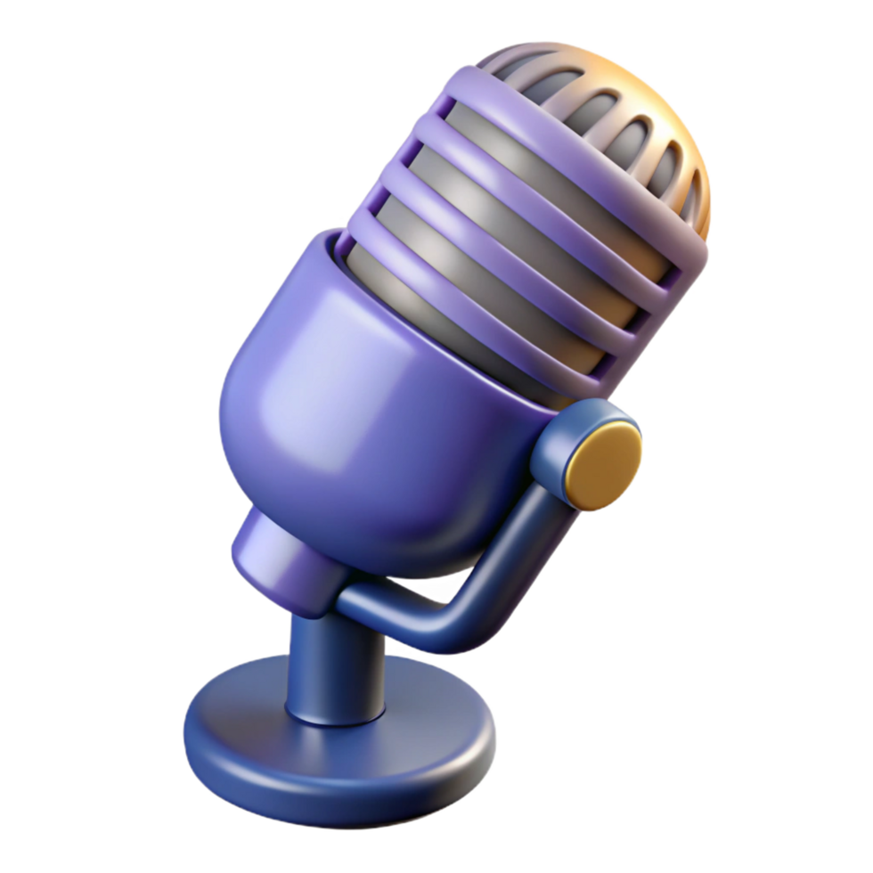 wonderful creative A microphone, classic design, professional png