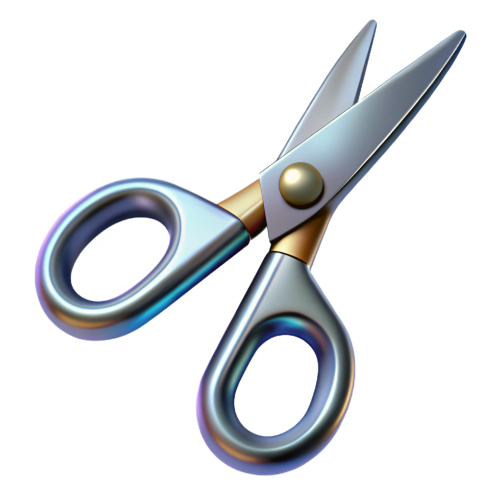 wonderful classic A pair of scissors, metallic and sharp, authentic png