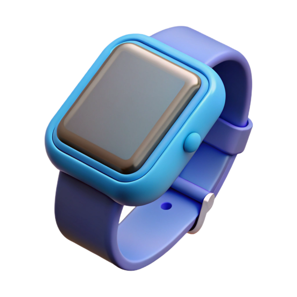 stunning traditional A smart watch with a digital display, premium png