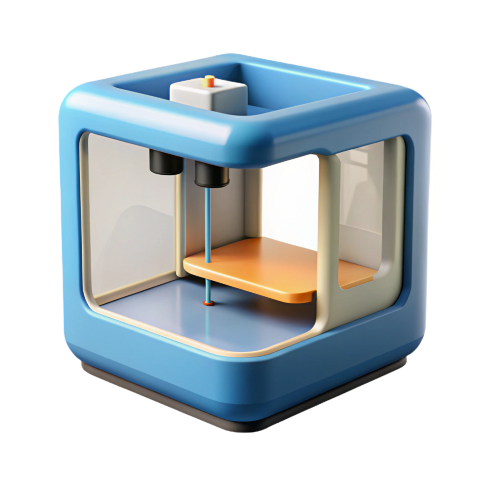 elegant traditional A 3D printer, sleek and modern, high resolution png