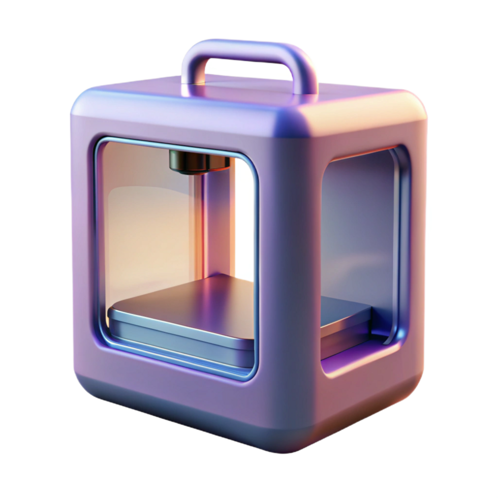 beautiful modern A 3D printer, sleek and modern, professional png