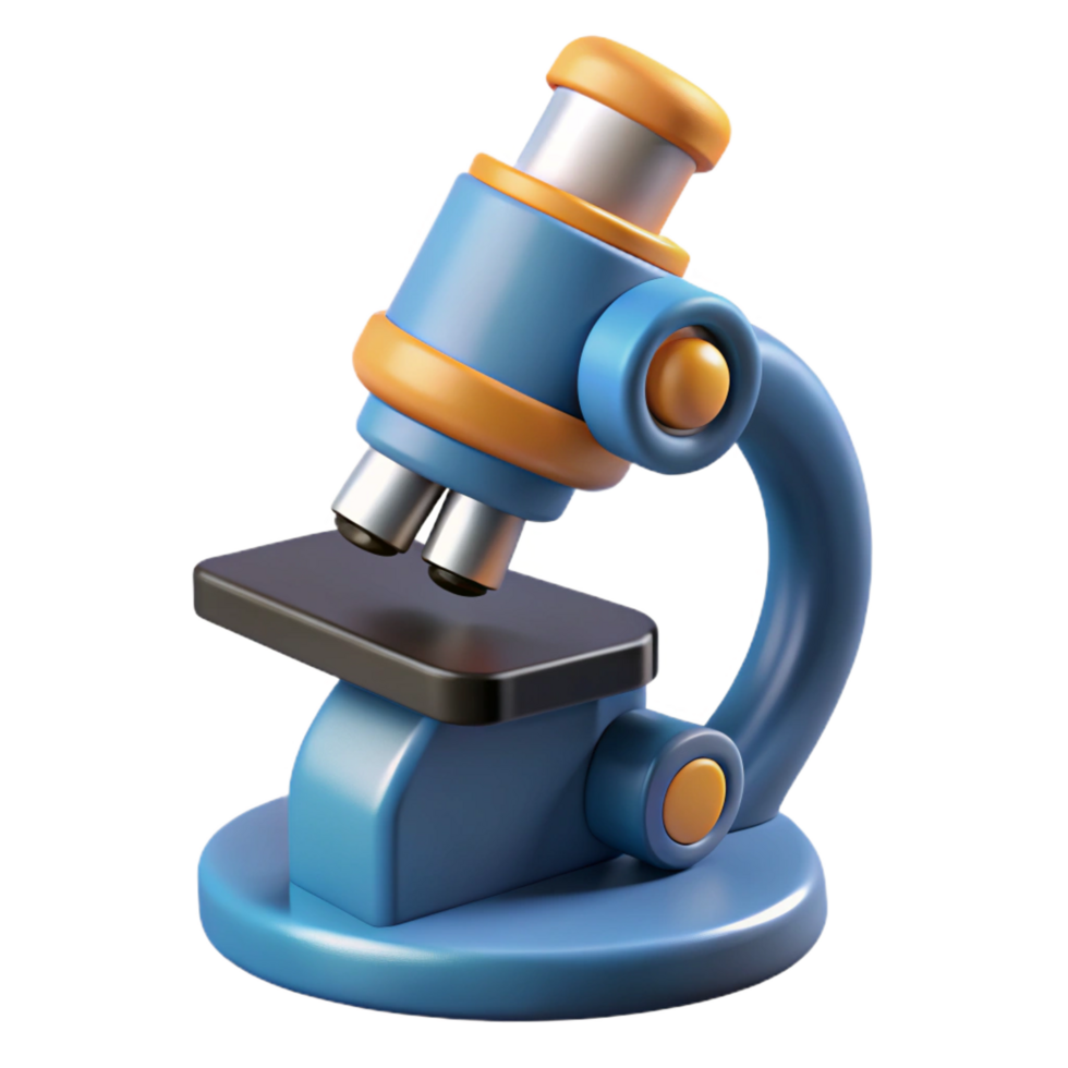 magnificent classic A microscope, scientific instrument, professional png