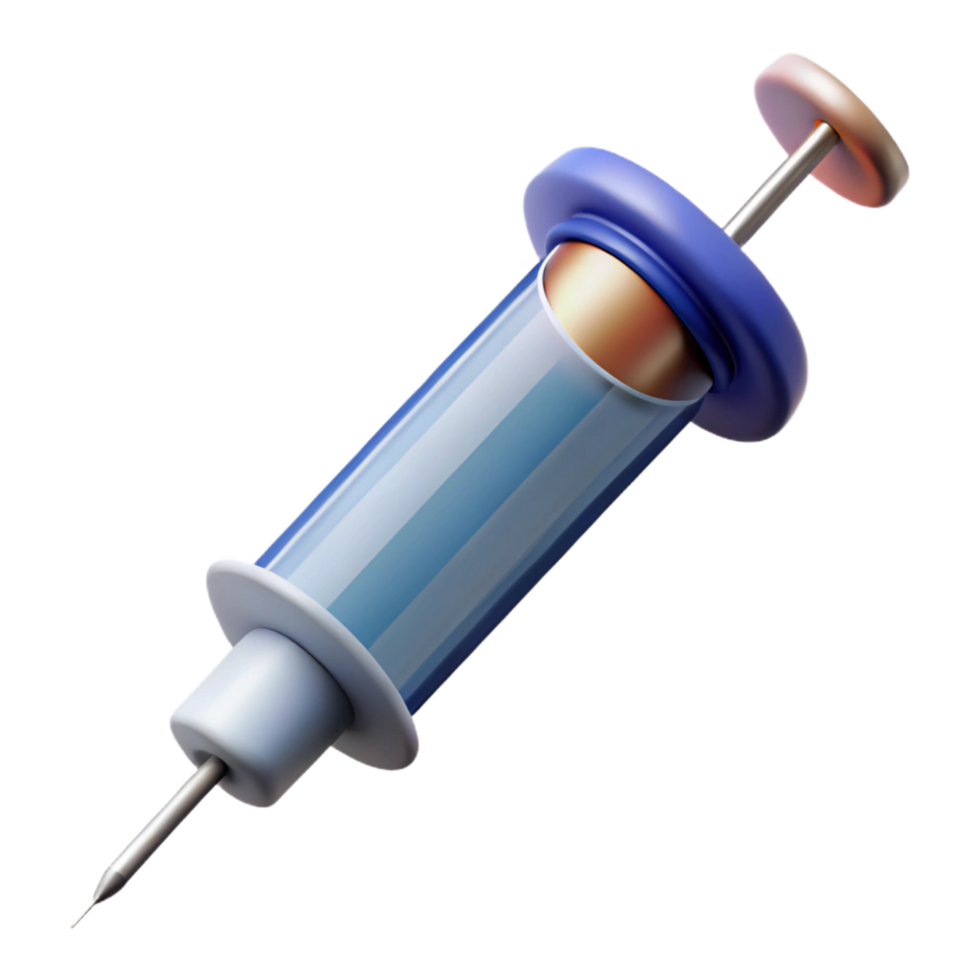 dramatic creative A syringe with a needle, medical instrument, original png