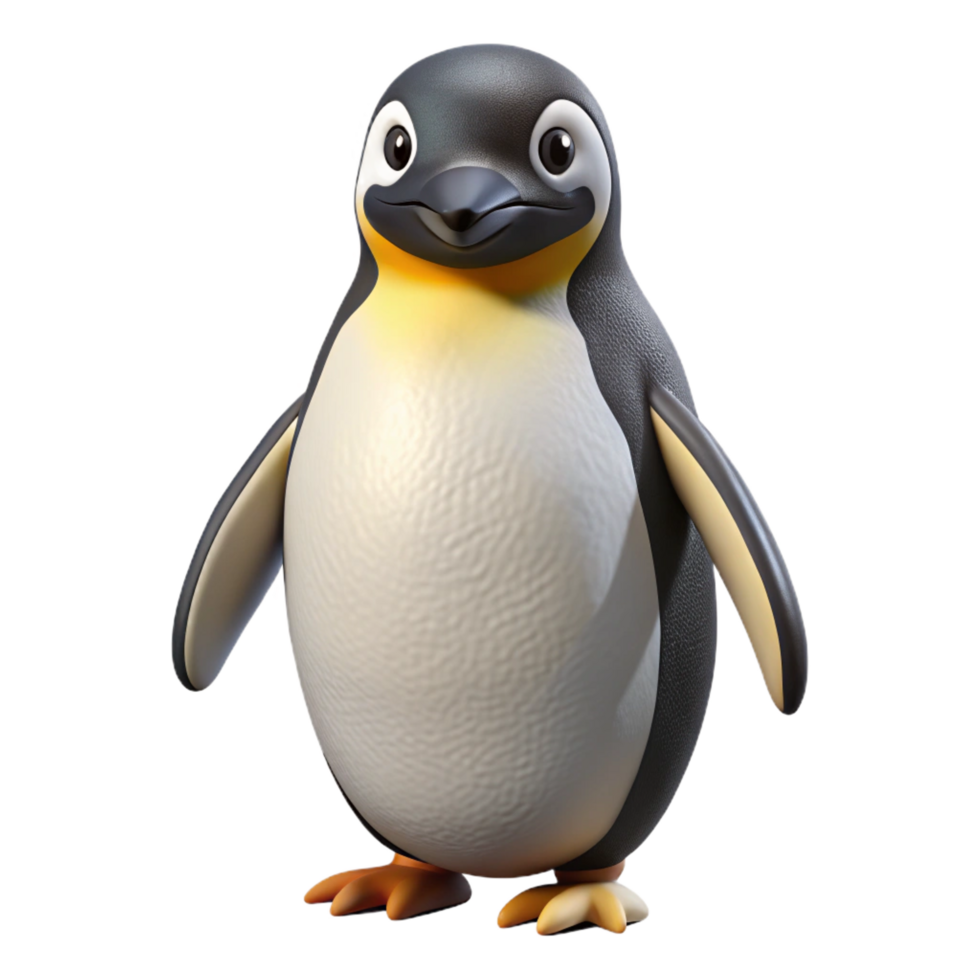 magnificent modern A waddling emperor penguin, exclusive png