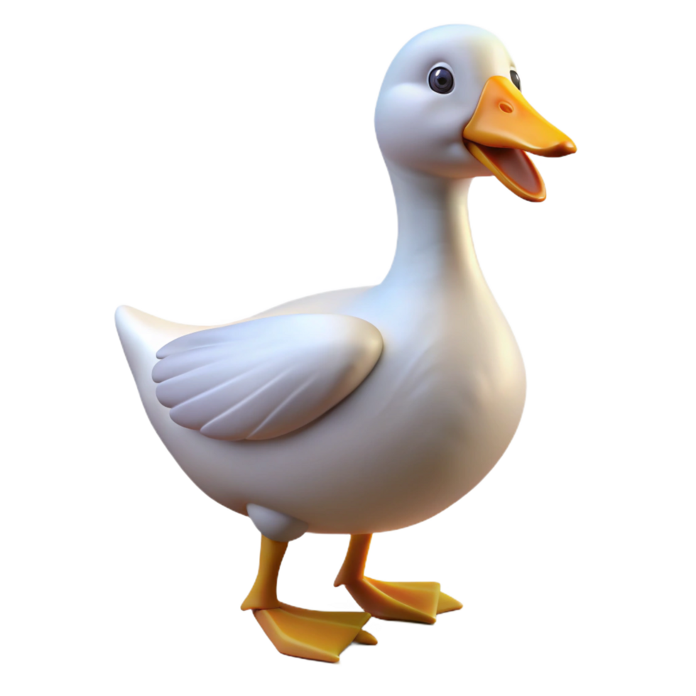 vibrant traditional A honking goose, 4K png