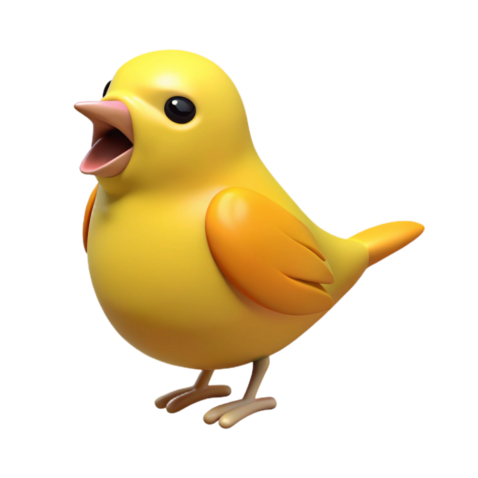 impressive classic A singing canary, high resolution png