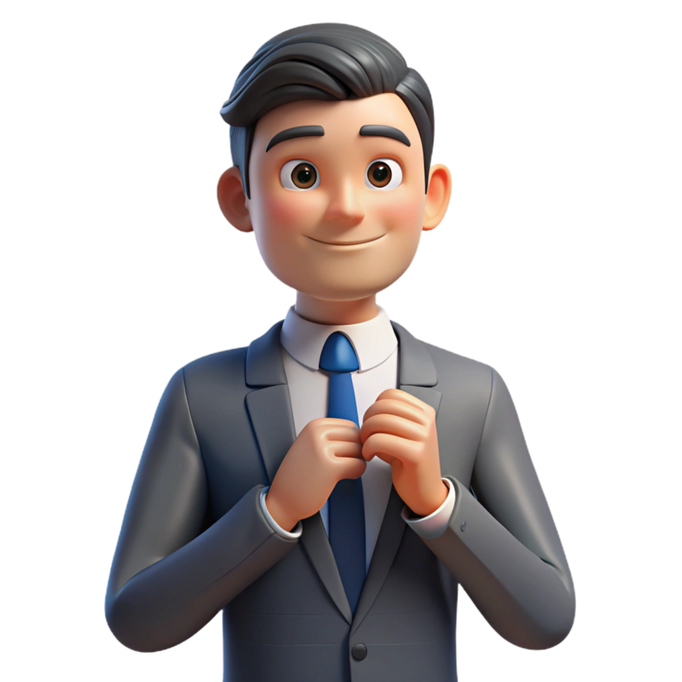magnificent abstract Nervous groom, adjusting tie, high quality png