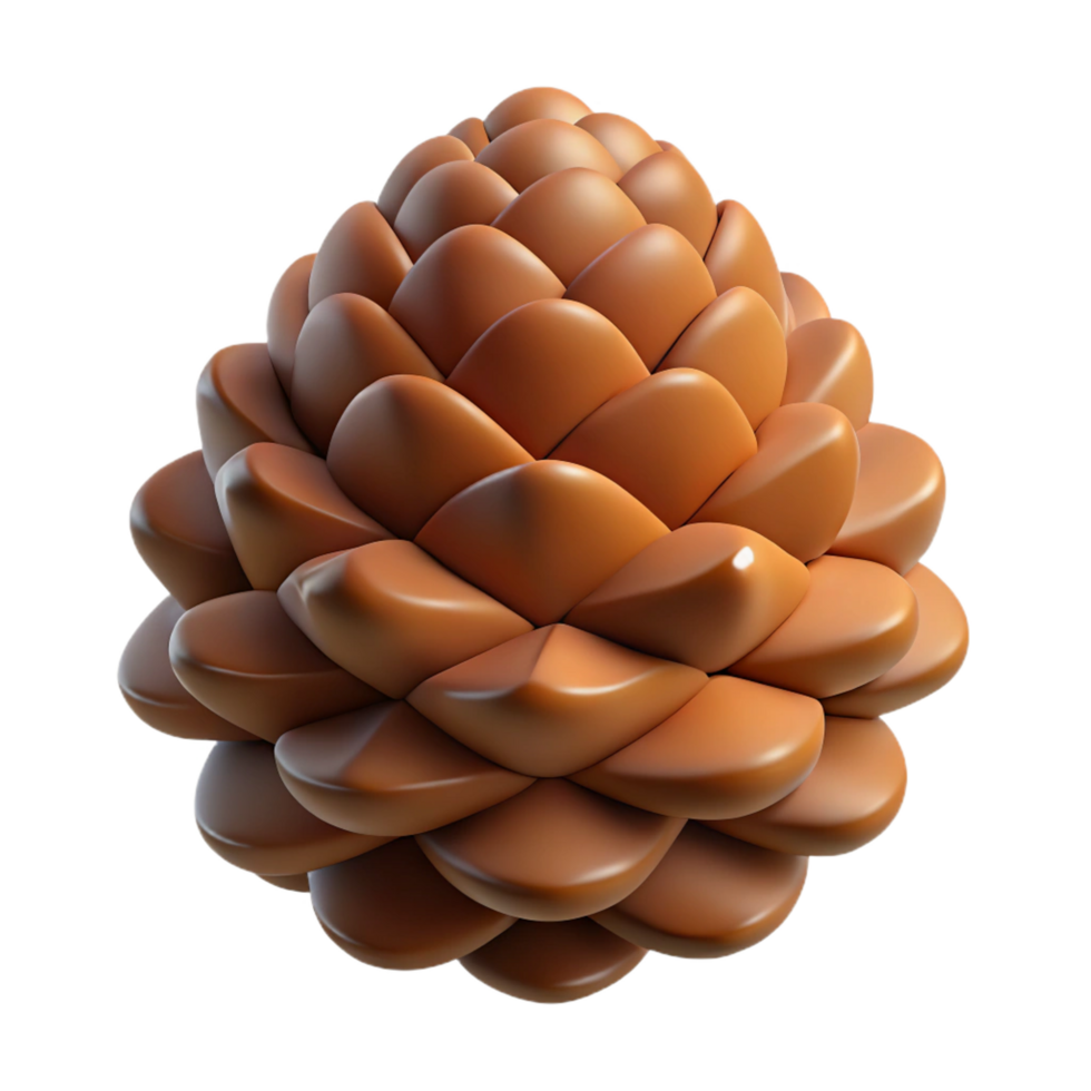 elegant traditional Pine cone closed detailed png